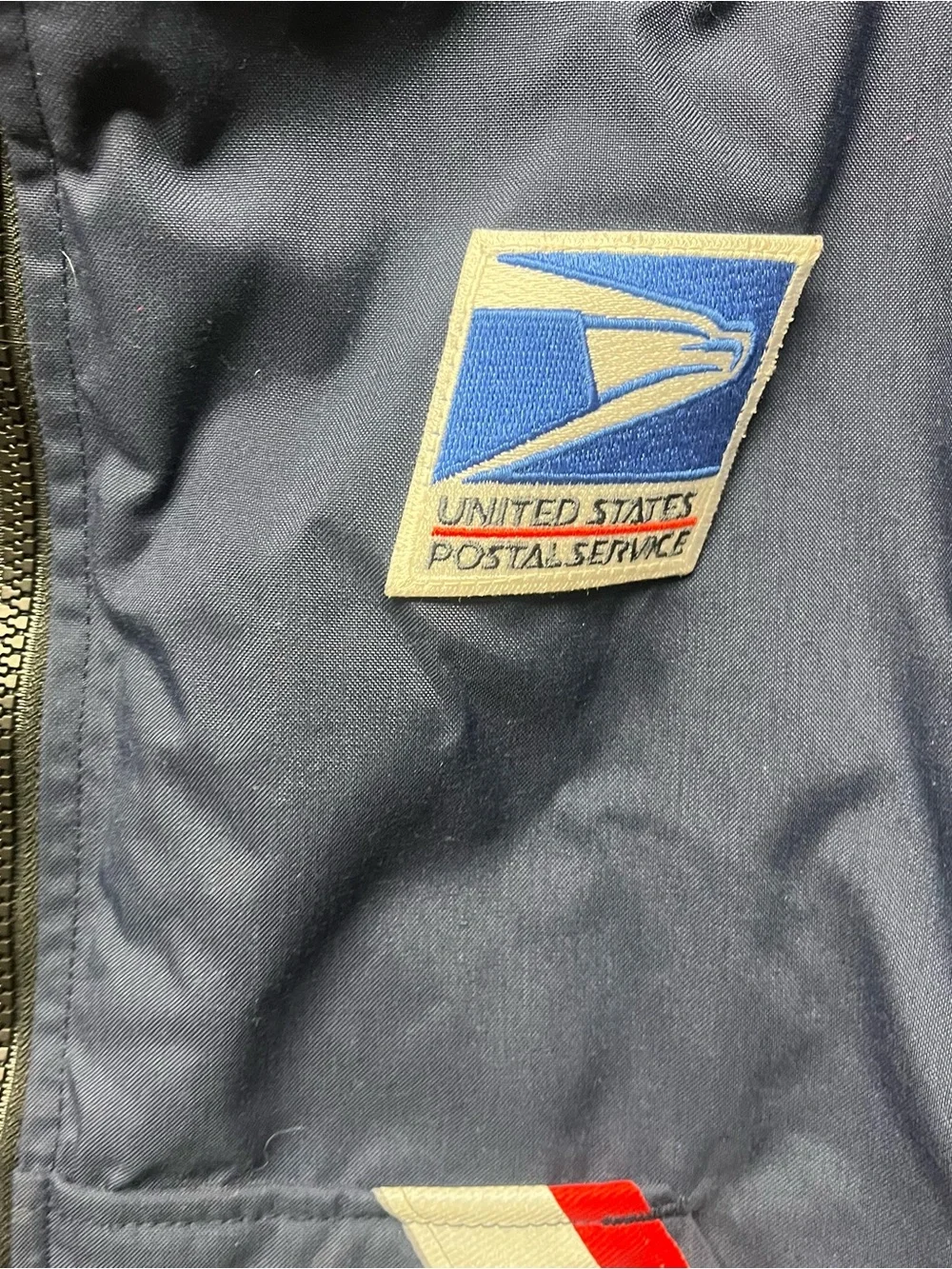 USPS Vintage Postal Carrier/Mail Handler Full Zip Quilt Lined Vest Men's medium